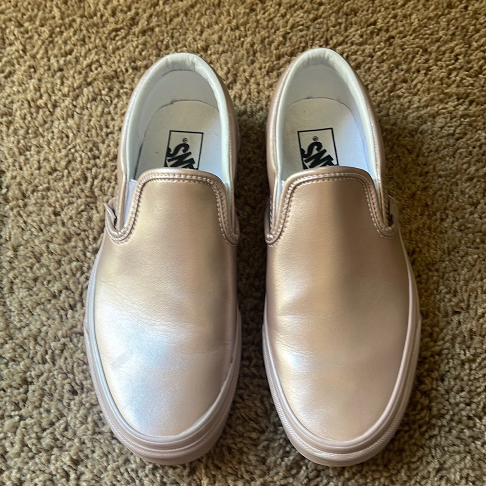 Rose gold Vans.